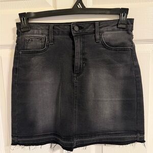 Classic JustBlack Black Denim Skirt Sz S